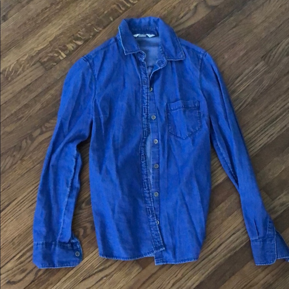 Old Navy Bright Blue Chambray